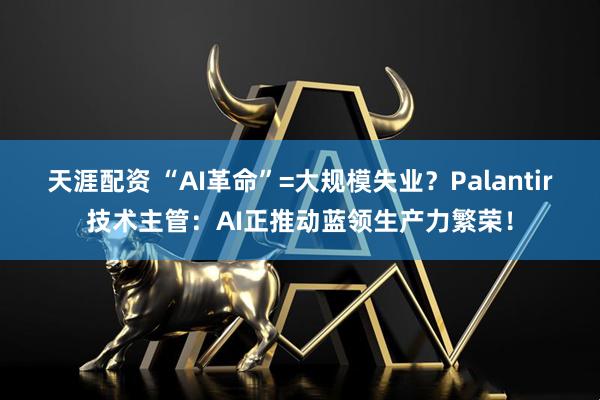 天涯配资 “AI革命”=大规模失业？Palantir技术主管：AI正推动蓝领生产力繁荣！