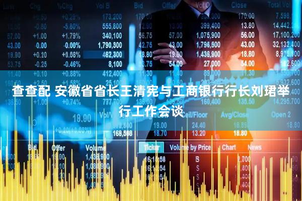 查查配 安徽省省长王清宪与工商银行行长刘珺举行工作会谈